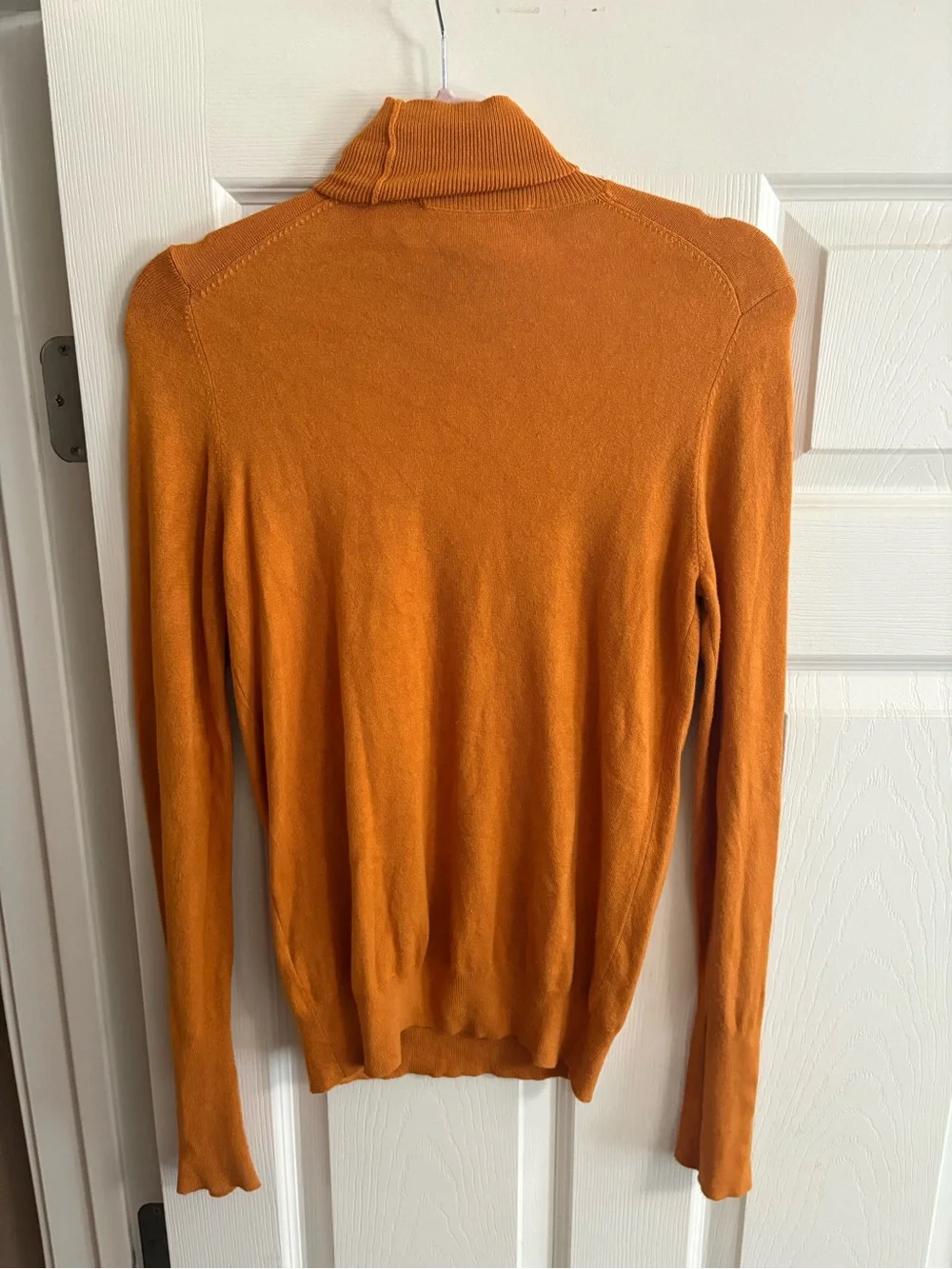 Zara turtleneck pullover sweater gold button accents comfy stretch office M - Picture 2 of 5